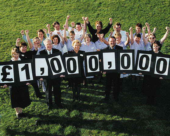 Fundraisers hit their target for a new MRI machine in 2008.